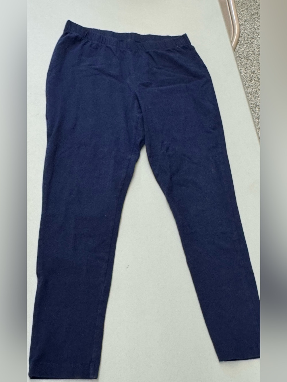 Roaman's Black Straight-Leg Knit Pants